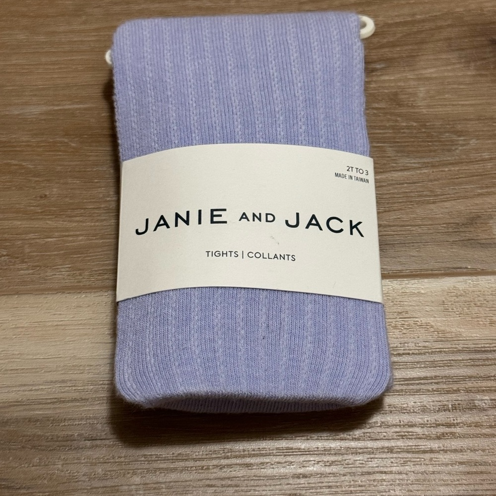 NWT Janie and Jack lavender purple tights
